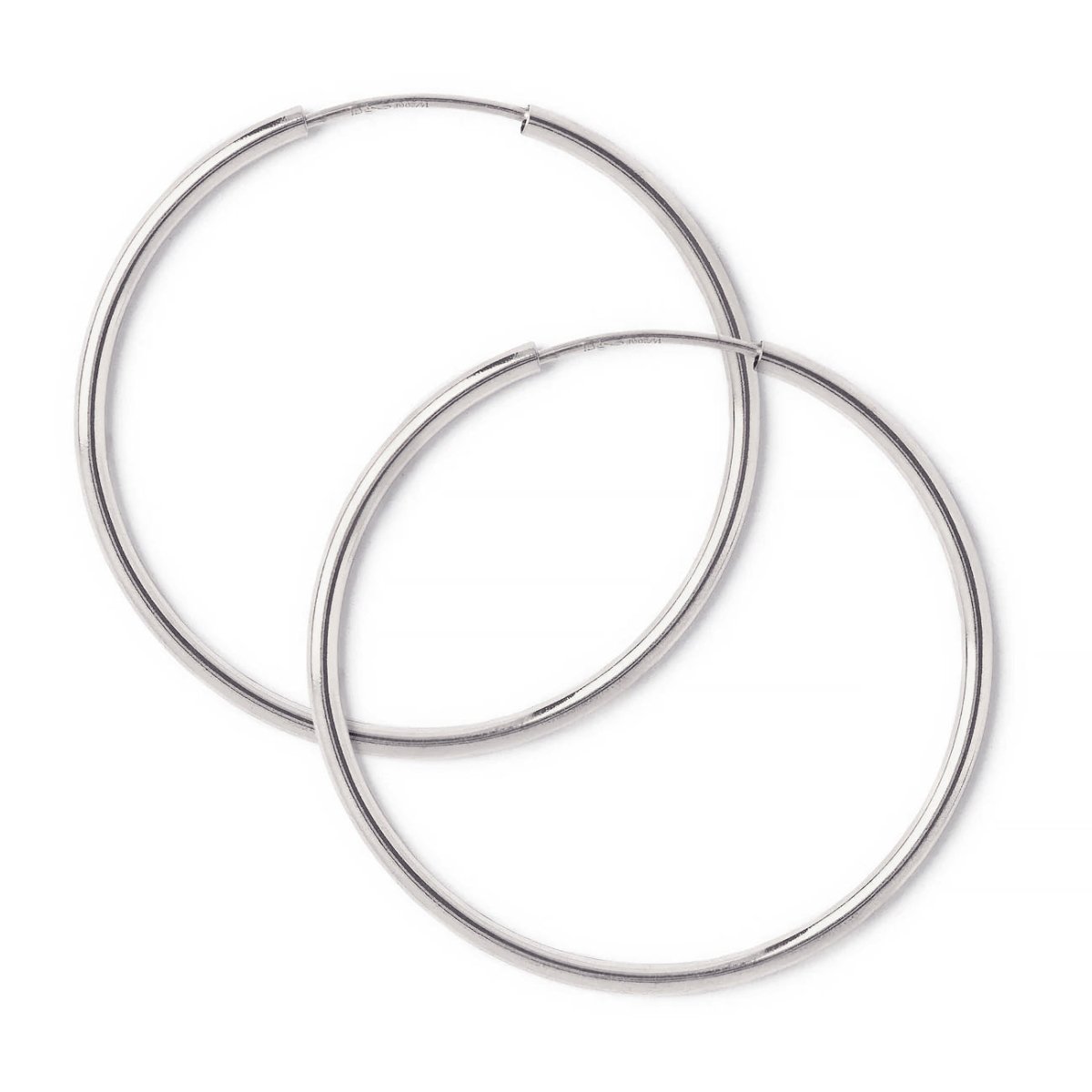 Sterling Silver Thin Midi Hoops