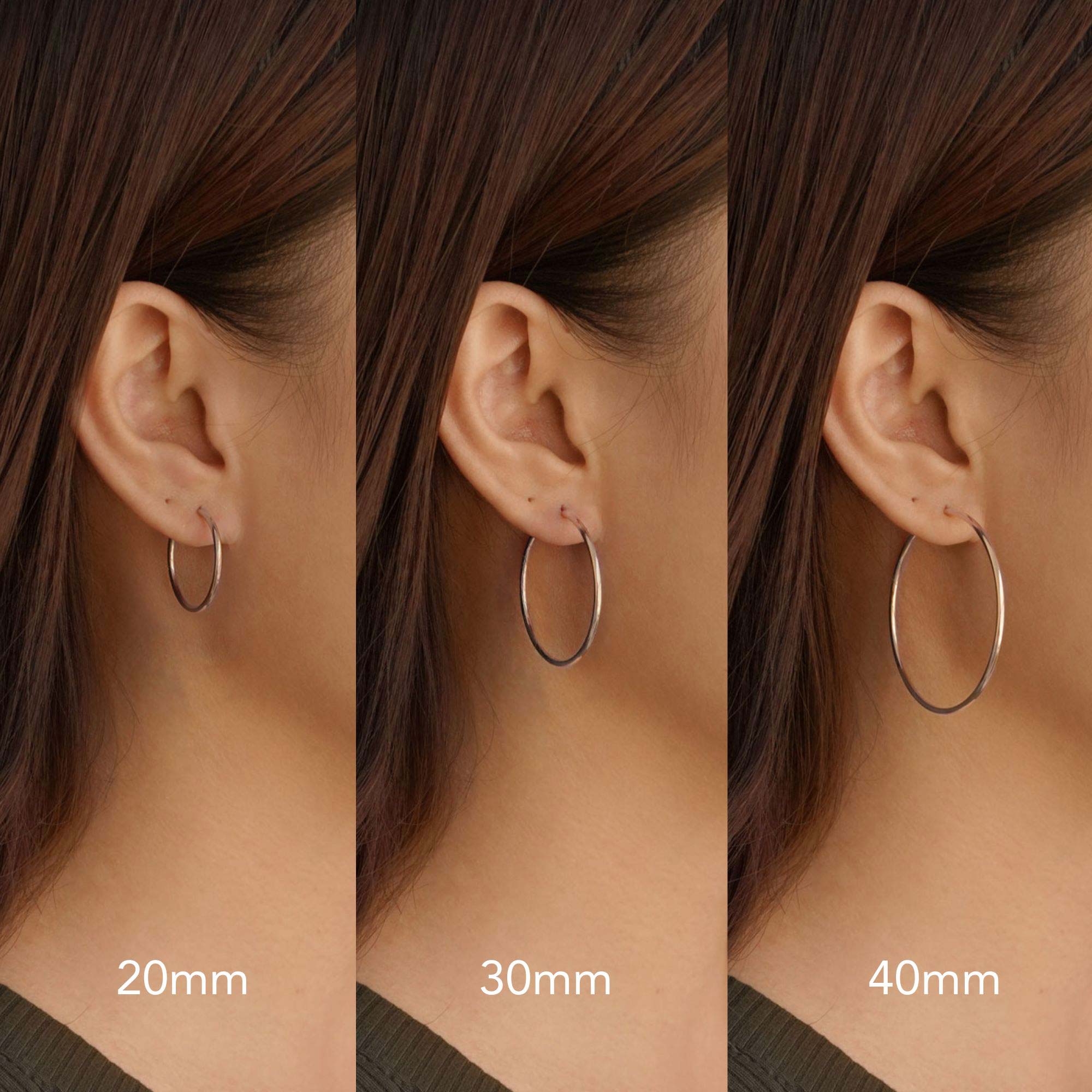 Thin Midi Hoops