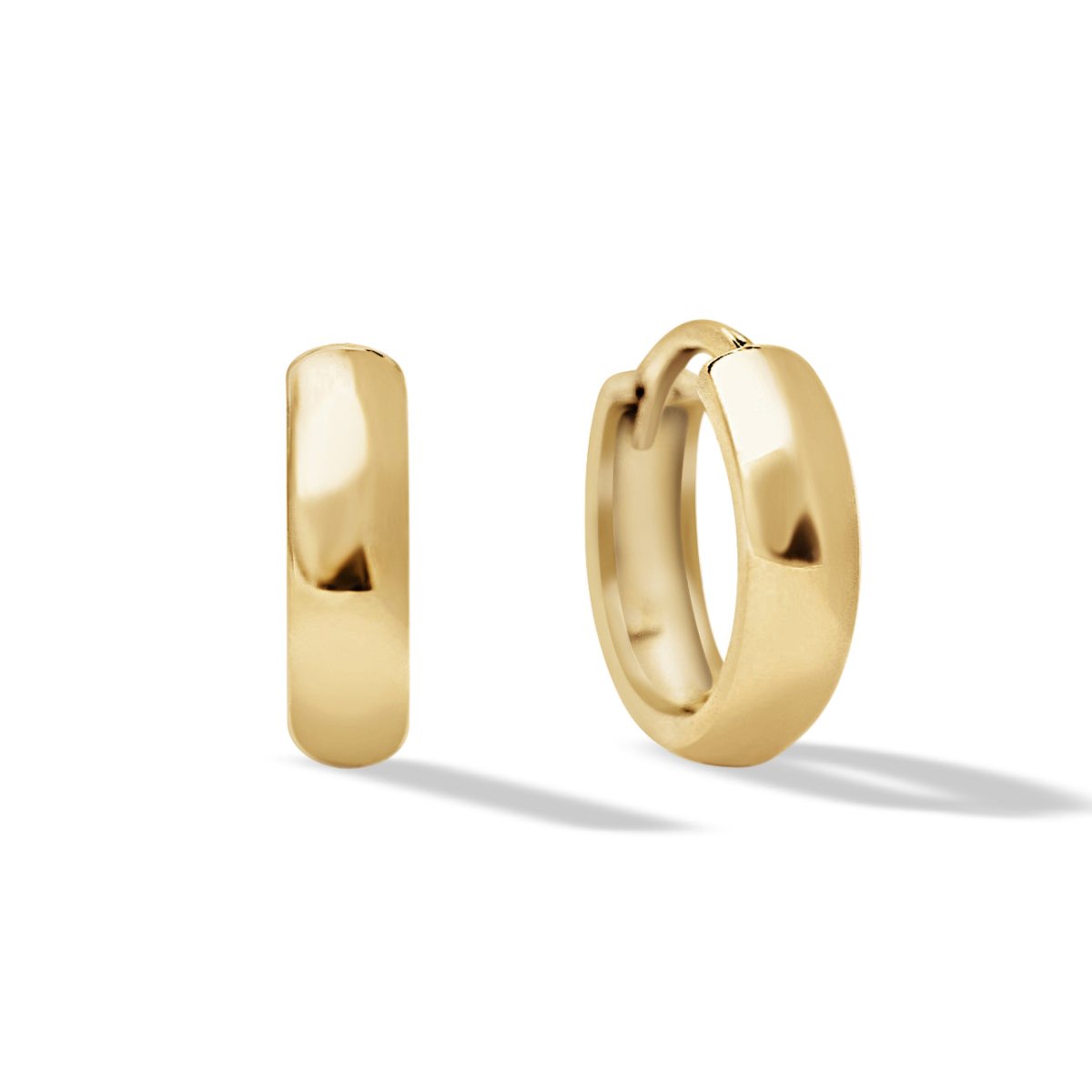 Gold Vermeil Boyfriend Mini Hoops