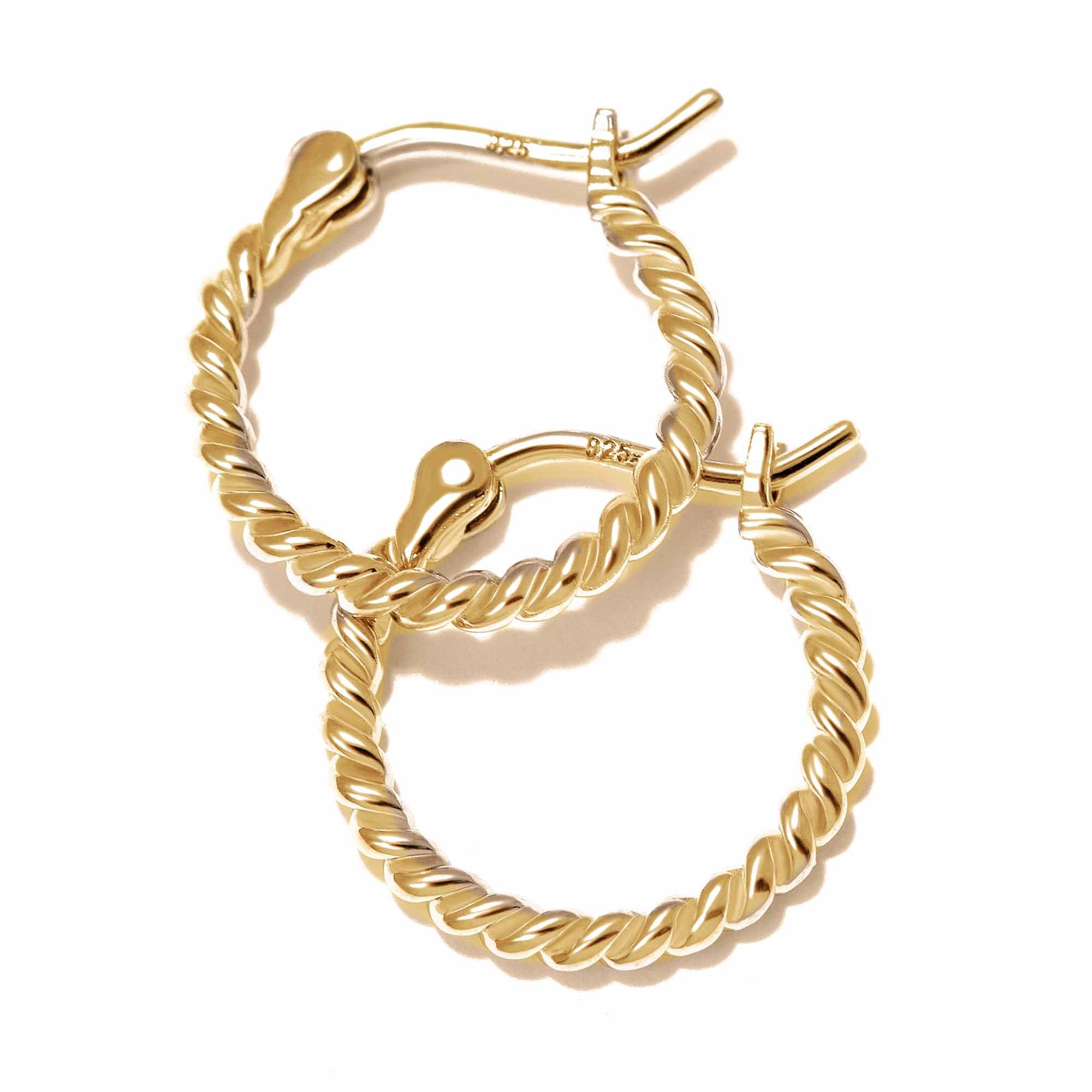 Twisted Rope Hoop Earrings