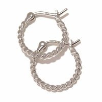 Twisted Rope Hoop Earrings