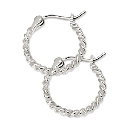 Twisted Rope Hoop Earrings