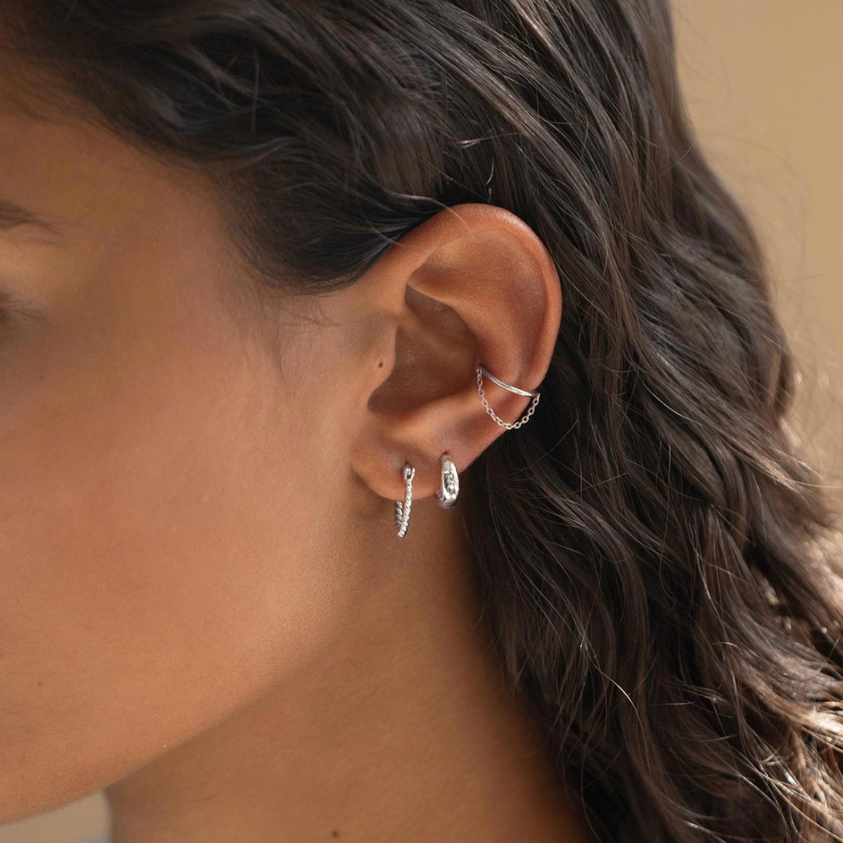 Twisted Rope Hoop Earrings