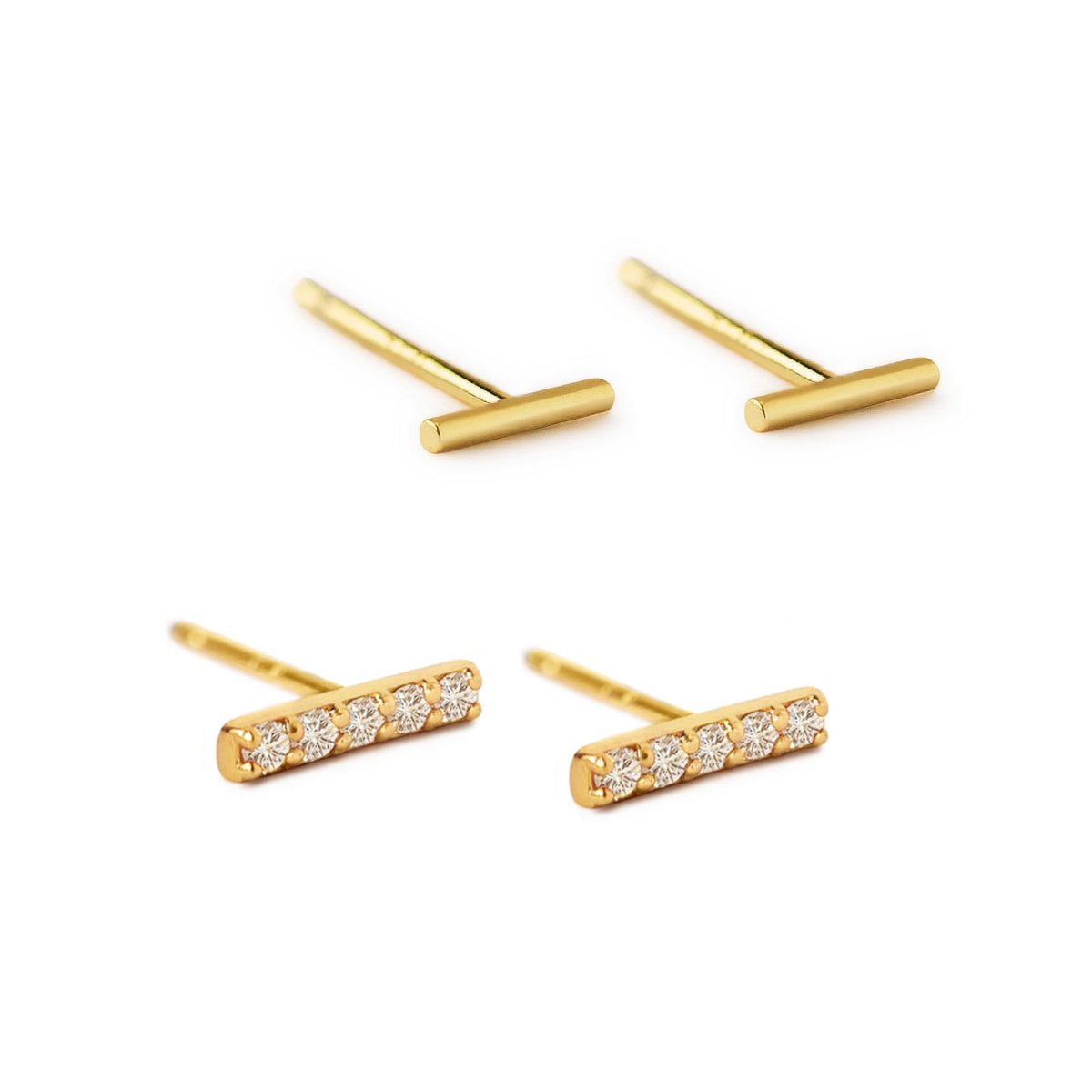 Tiny Bar Studs Set