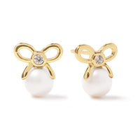 Pearl Bow Studs