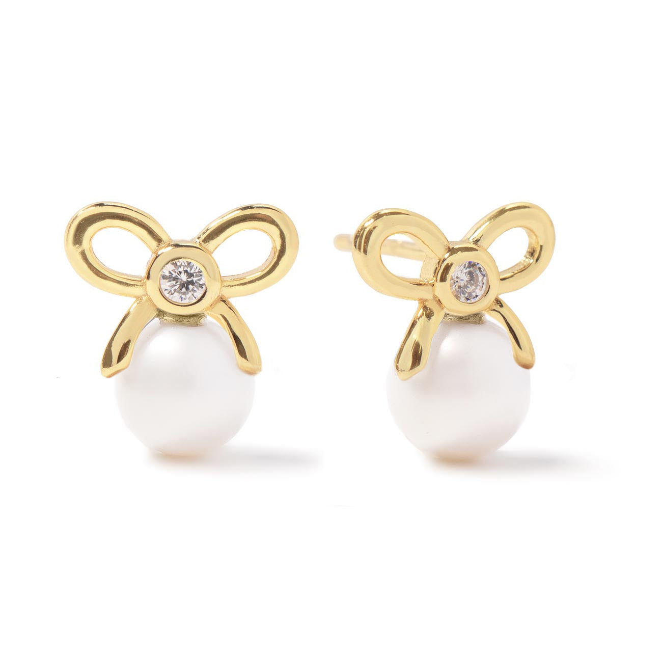 Pearl Bow Studs