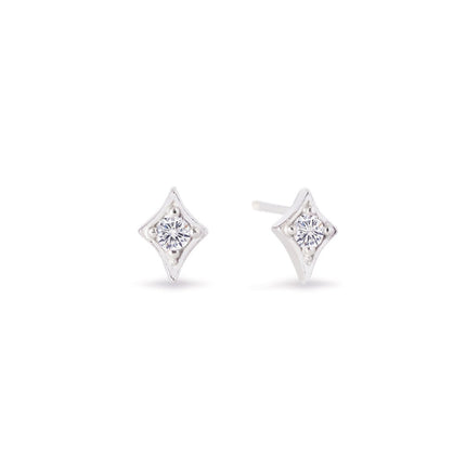 Tiny Flare Pavé Studs