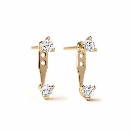 Tiny Solitaire Earring Jacket