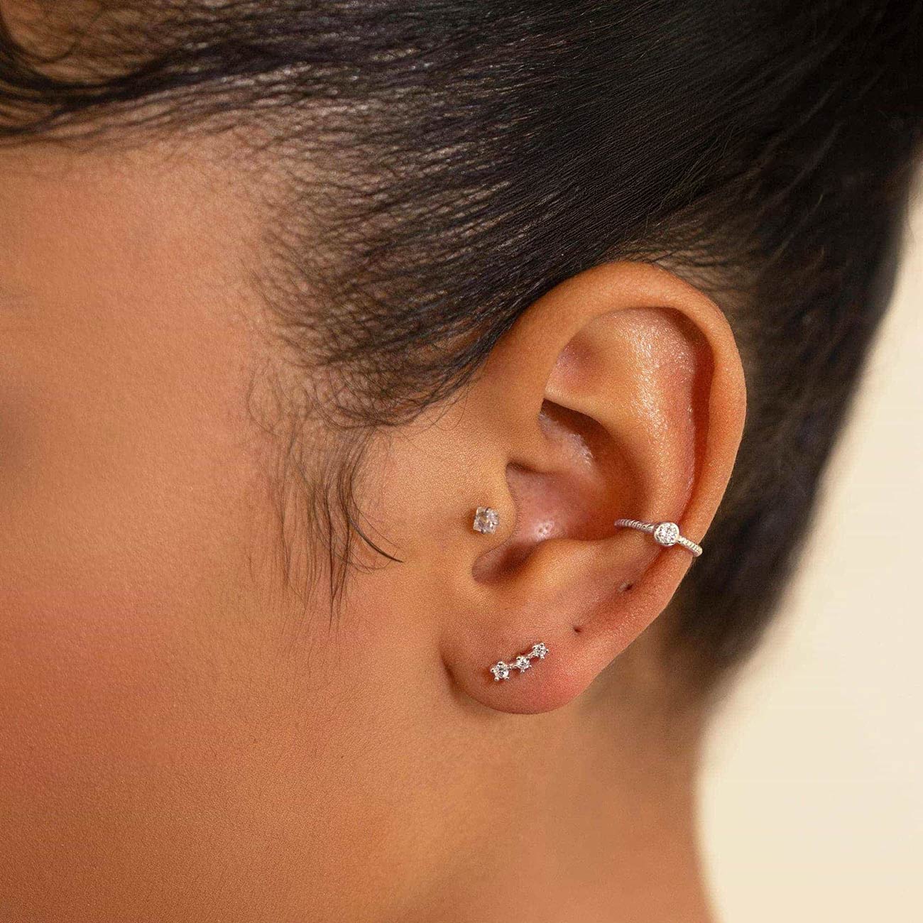 Crystal Cartilage Cuff Earring