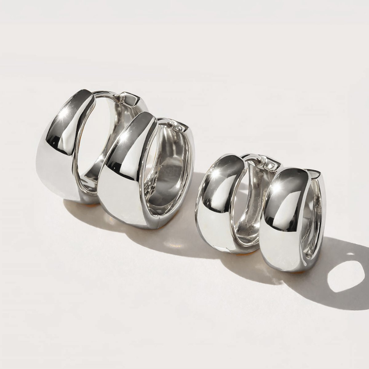 Bold Teardrop Small Hoops