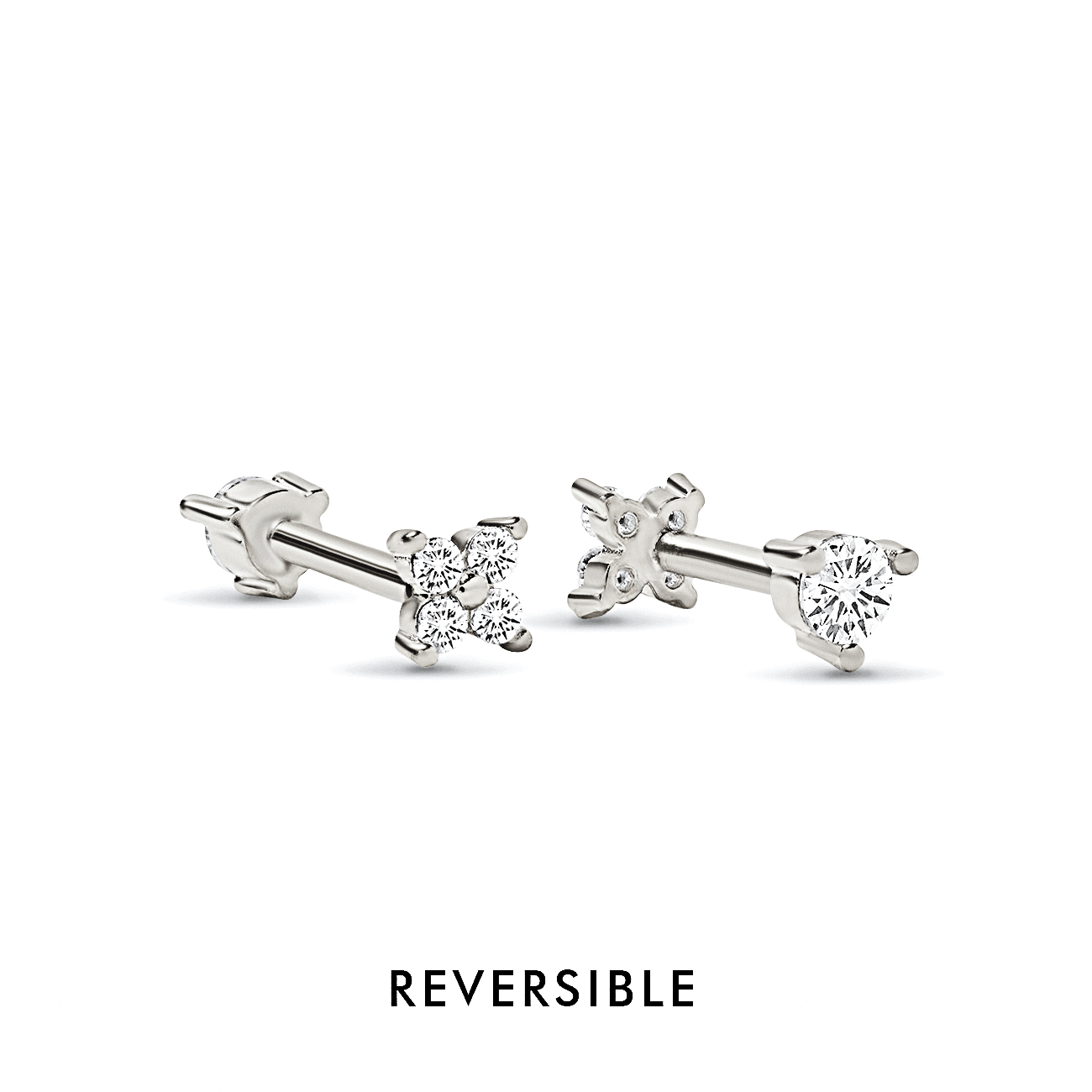 Pavé + Flor Flat Back Studs