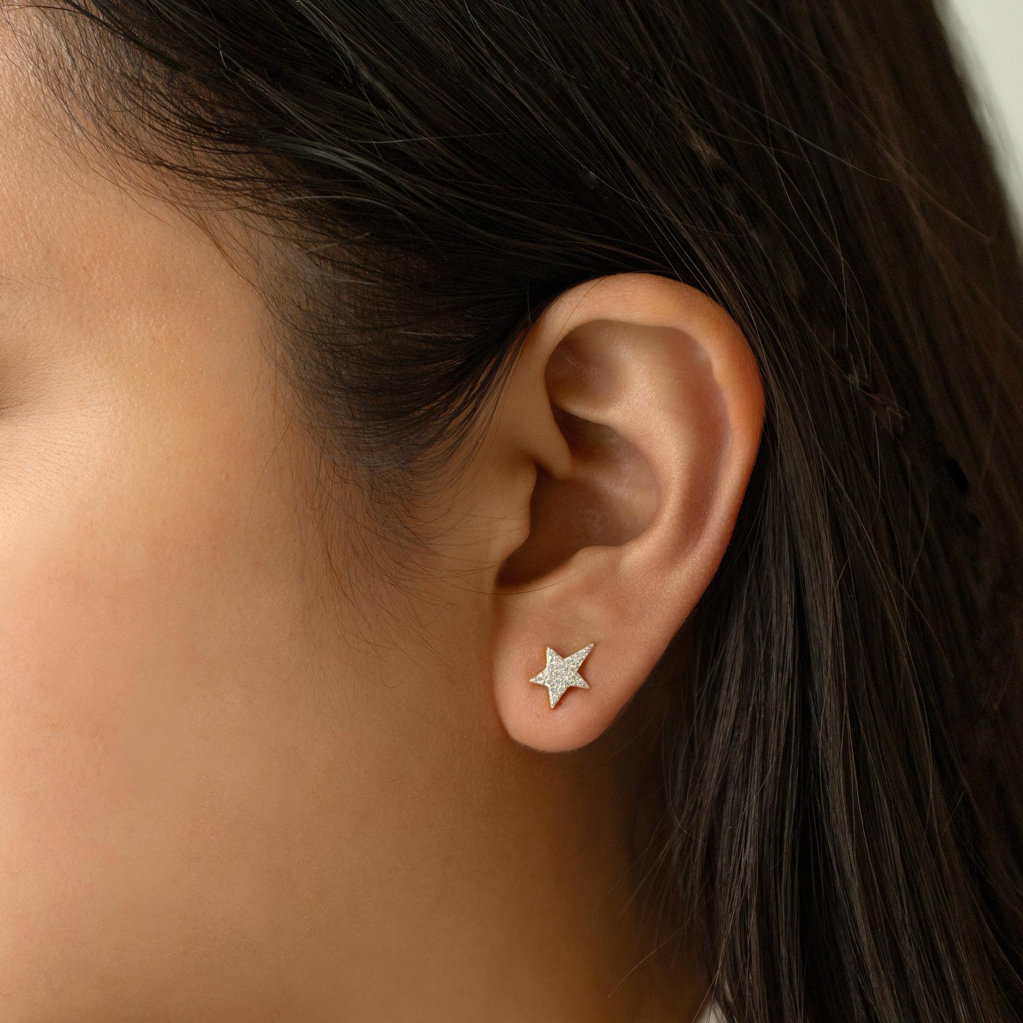 Pavé Star Stud Earrings