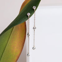 Dainty Crystal Drop Earrings, Earrings - AMY O. Jewelry