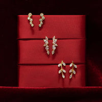 Marquise Ear Climber Earrings