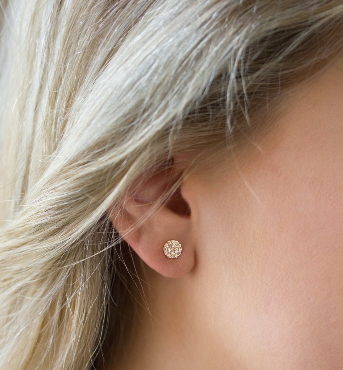 Diamond Disc Studs