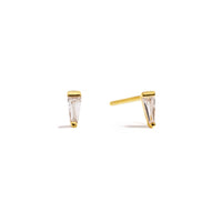 Tiny Tapered Baguette Studs