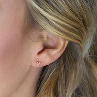 Tiny Clover Stud Earrings