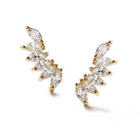 Navette Crystal Wing Earrings