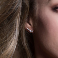 Navette Crystal Wing Earrings