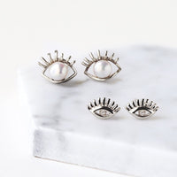 Hamsa Eye Stud Earrings