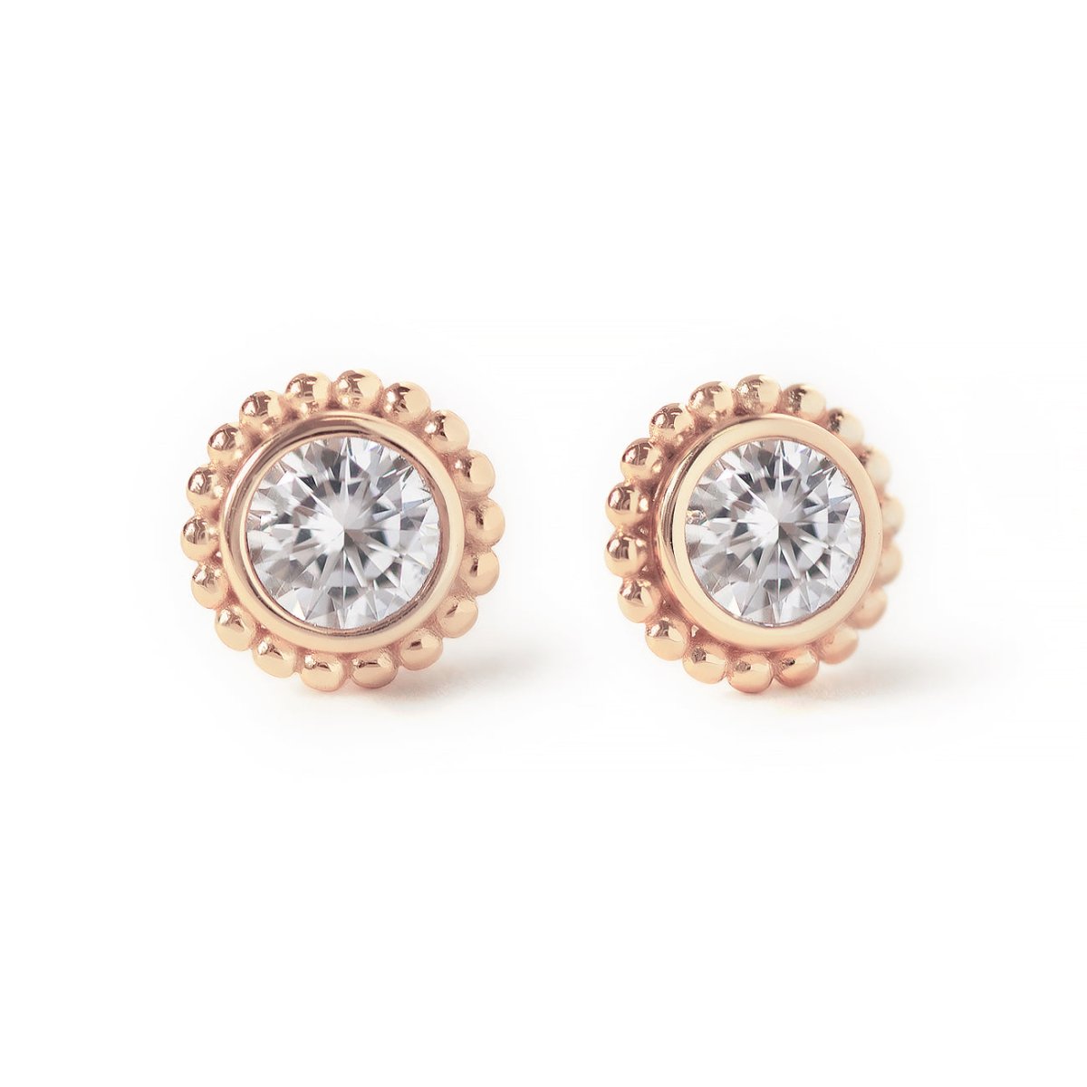 Crystal Beaded Halo Studs