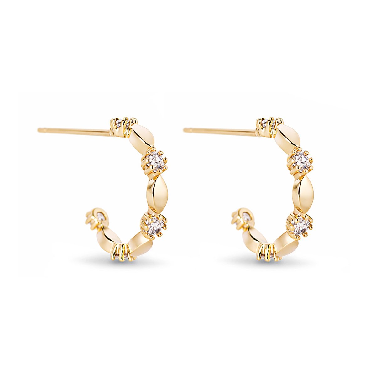 Dainty Ornate C Hoops