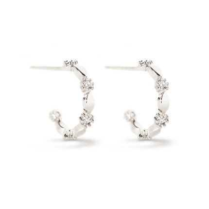 Dainty Ornate C Hoops