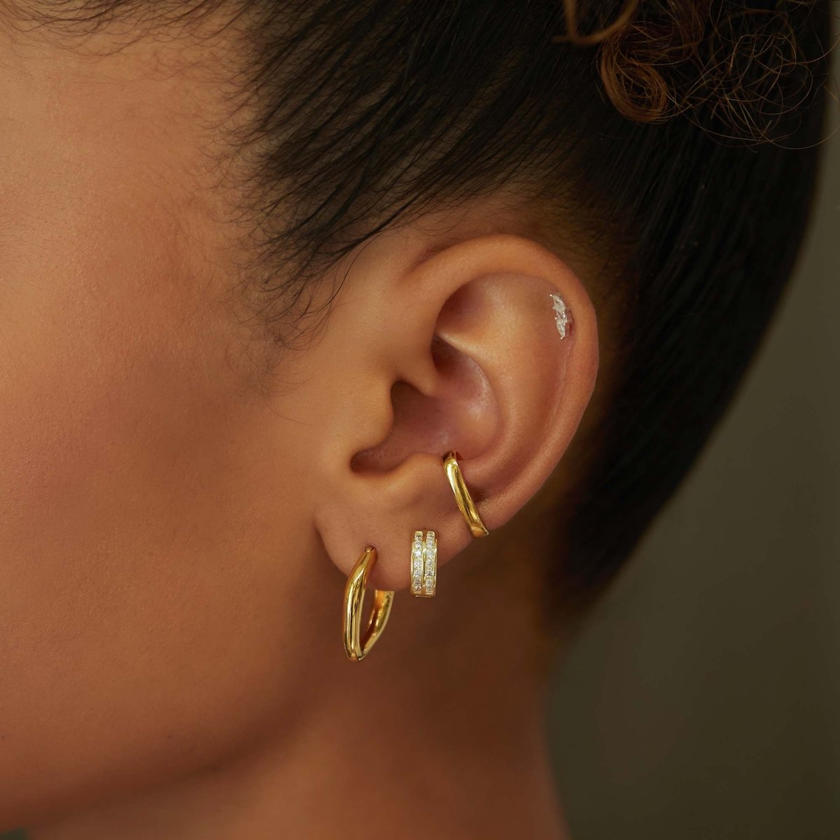 Dali Sculptural Mini Hoops