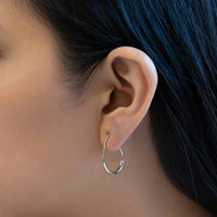 Minimalist Teardrop Hoops