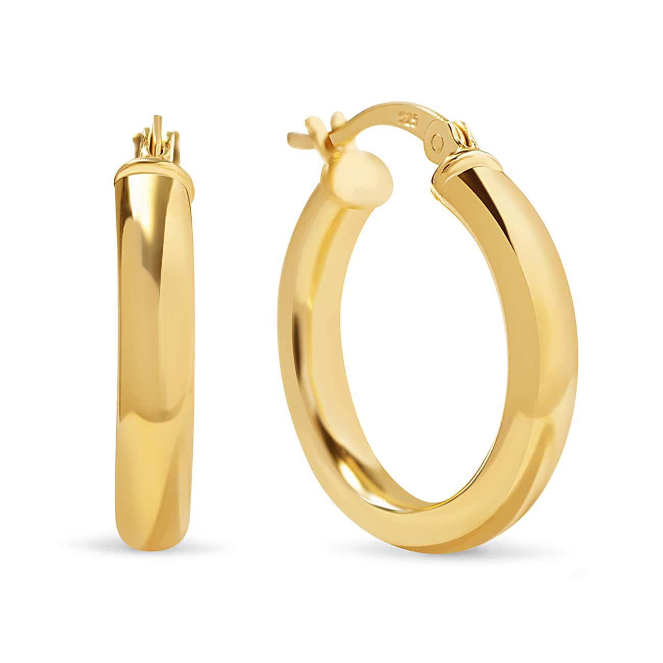 Midi Thick Hoop Earrings