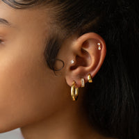 Midi Thick Hoop Earrings