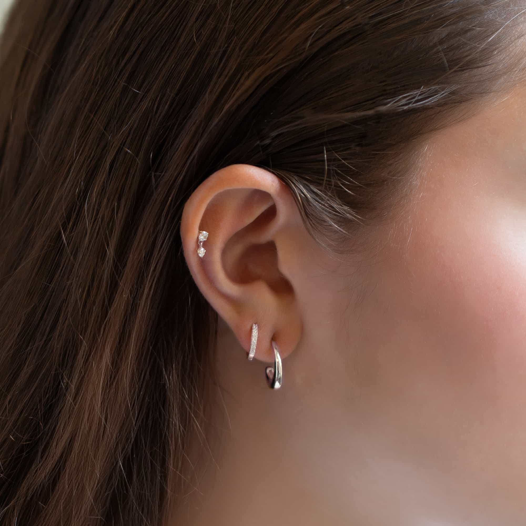 Small J Hoop Earrings