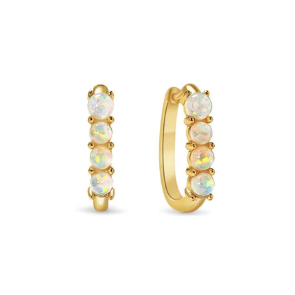 Mini Opal U Hoops