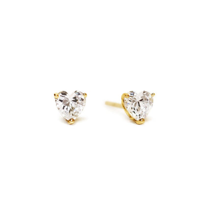 Heart Crystal Studs