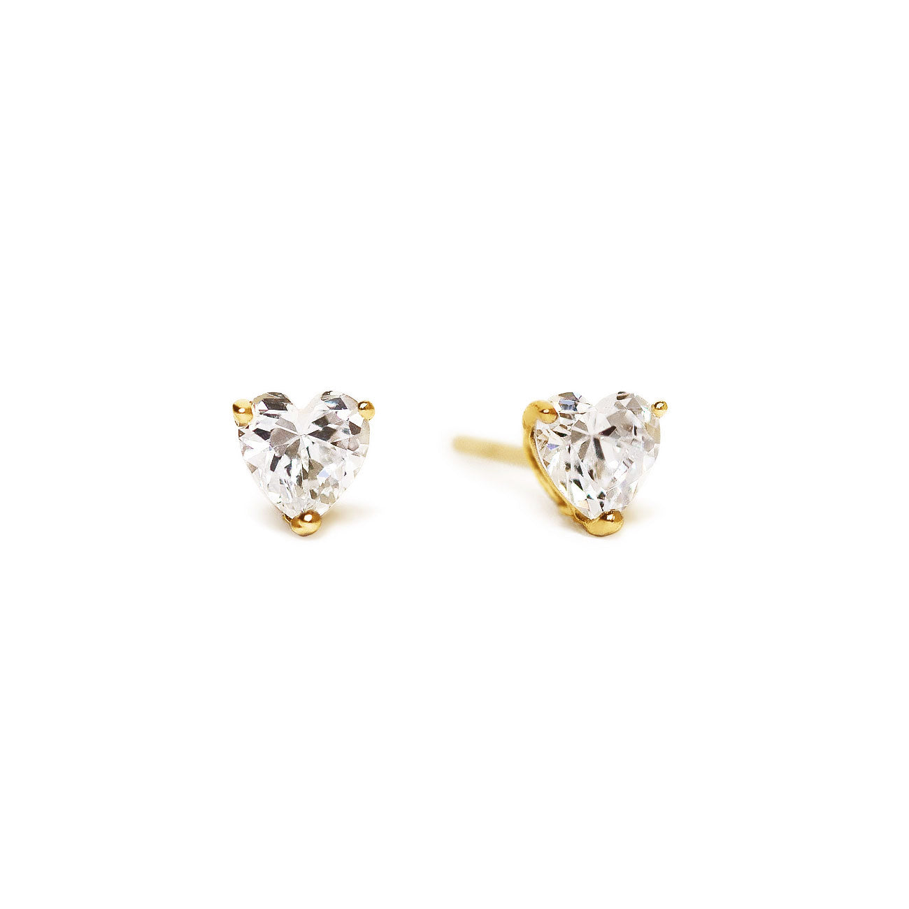 Heart Crystal Studs