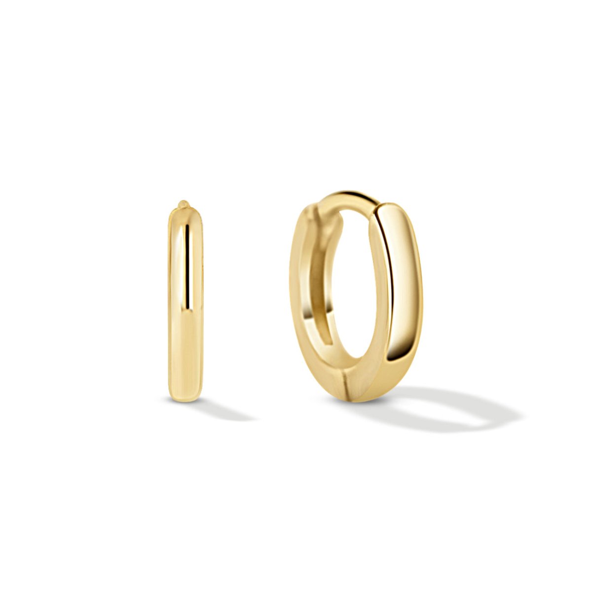 Tiny Gold Huggie Hoop Earring 