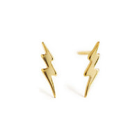 Tiny Lightning Bolt Studs