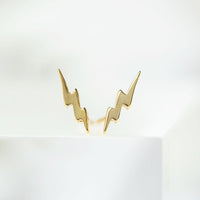 Tiny Lightning Bolt Studs