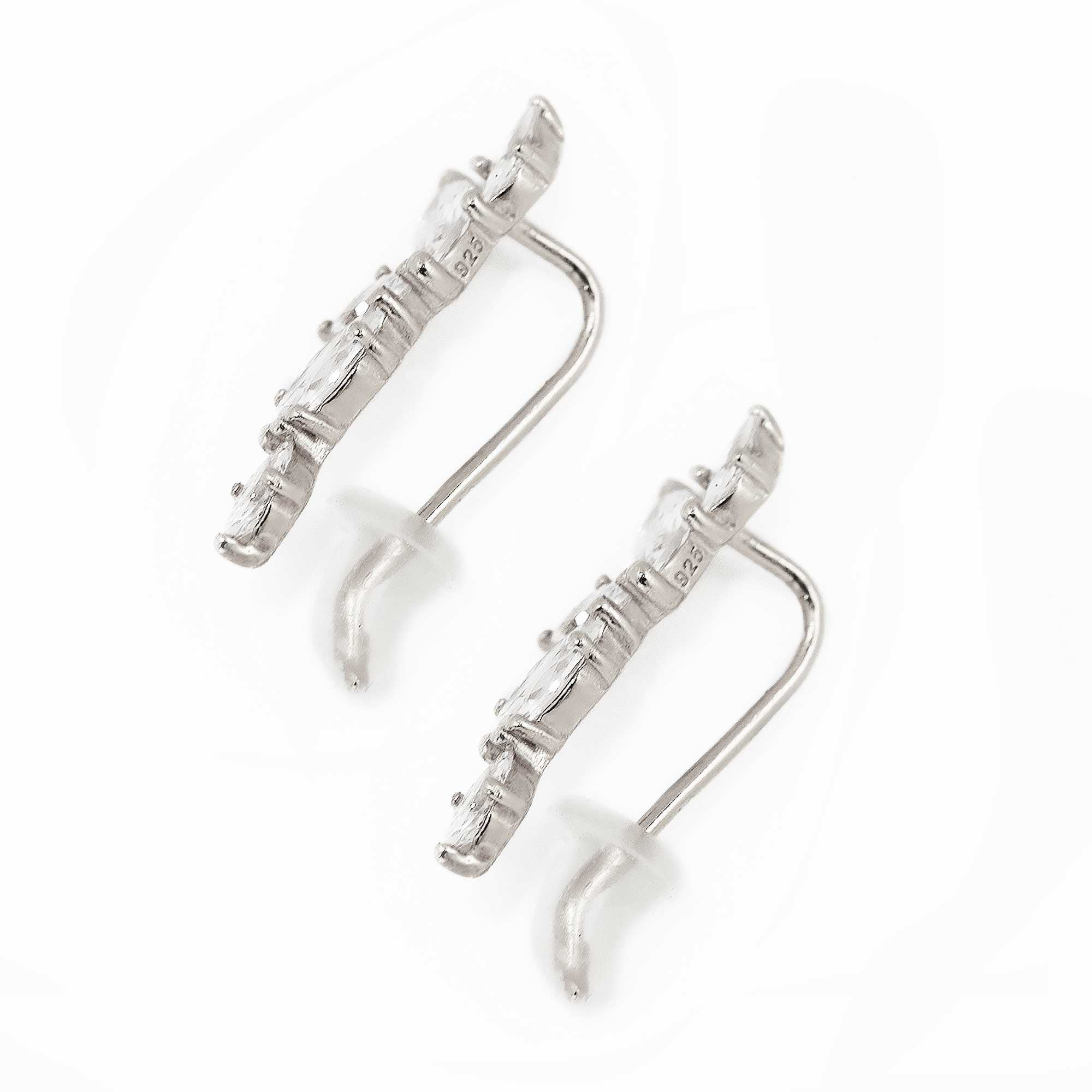 Marquise Ear Climber Earrings