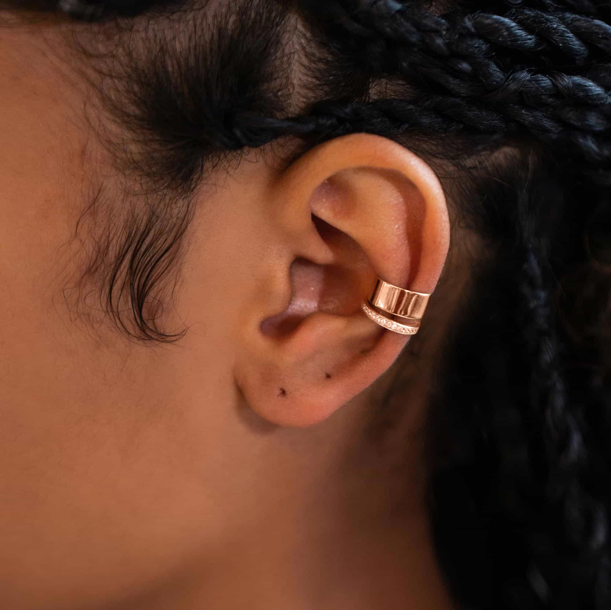 Pavé and Classic Ear Cuff Set