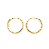 Gold Filled Thin Huggie Hoops