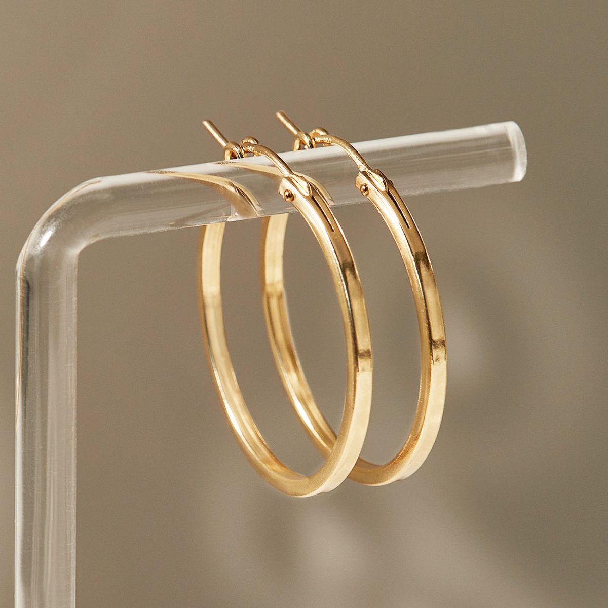 Square Edge Hoops