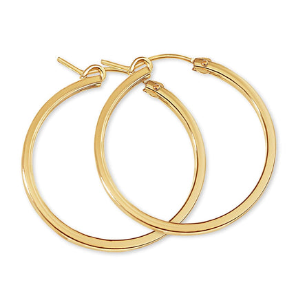 Square Edge Hoops