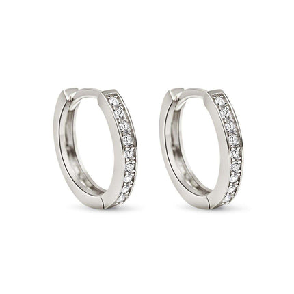 Classic Pave Huggie Hoops