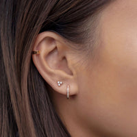 Tiny Clover Pave Studs