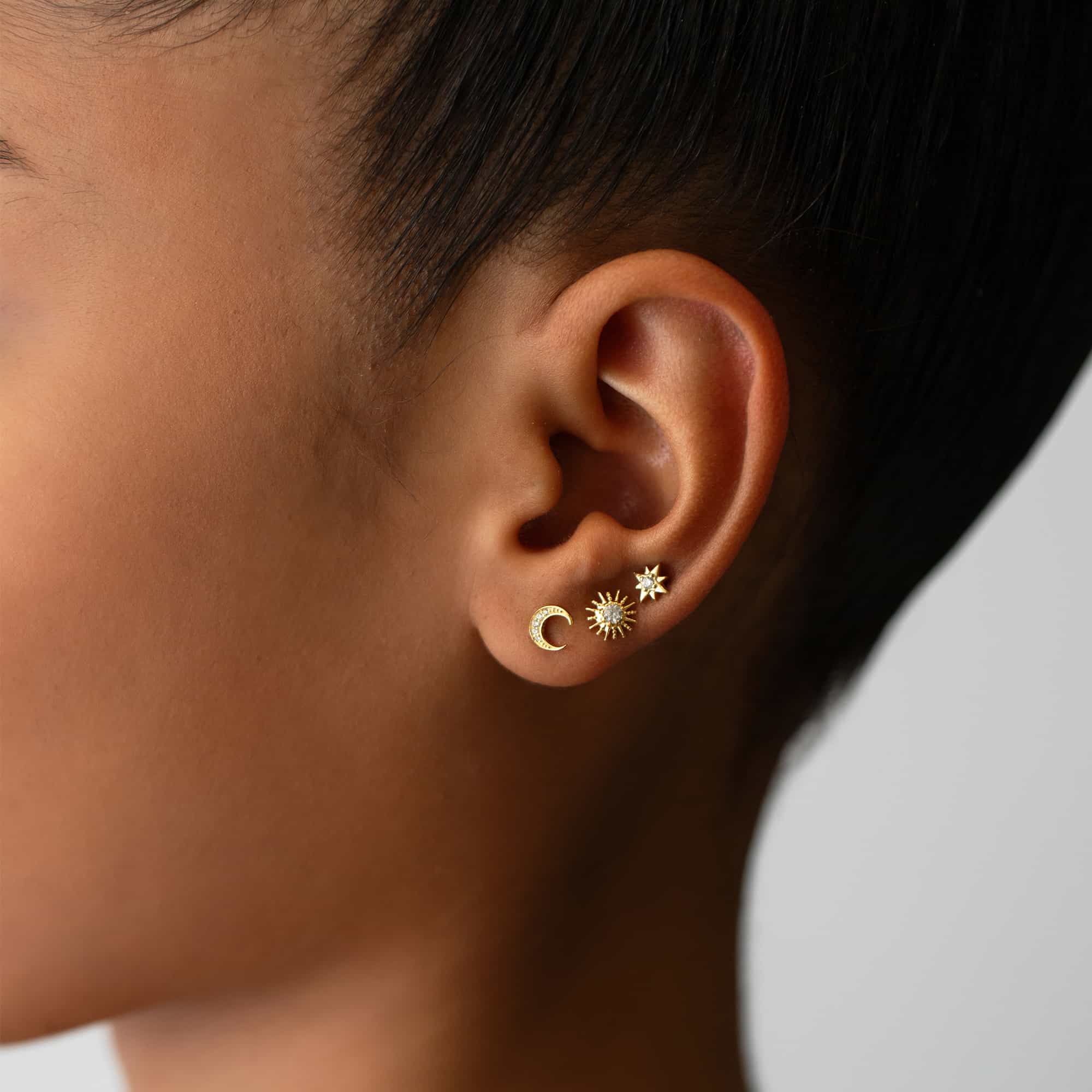 Dainty Earrings, Gold Stud Earrings, Star Earrings – AMYO Jewelry