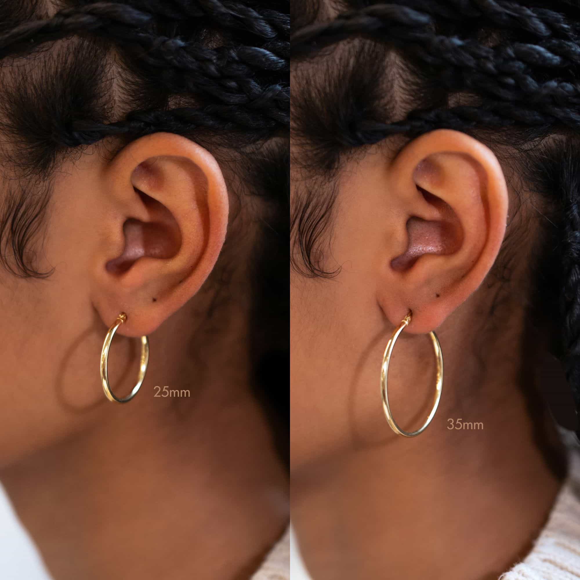 Large Hoop Earrings, Medium Gold Hoops, Gold Hoop Earrings – AMYO Jewelry