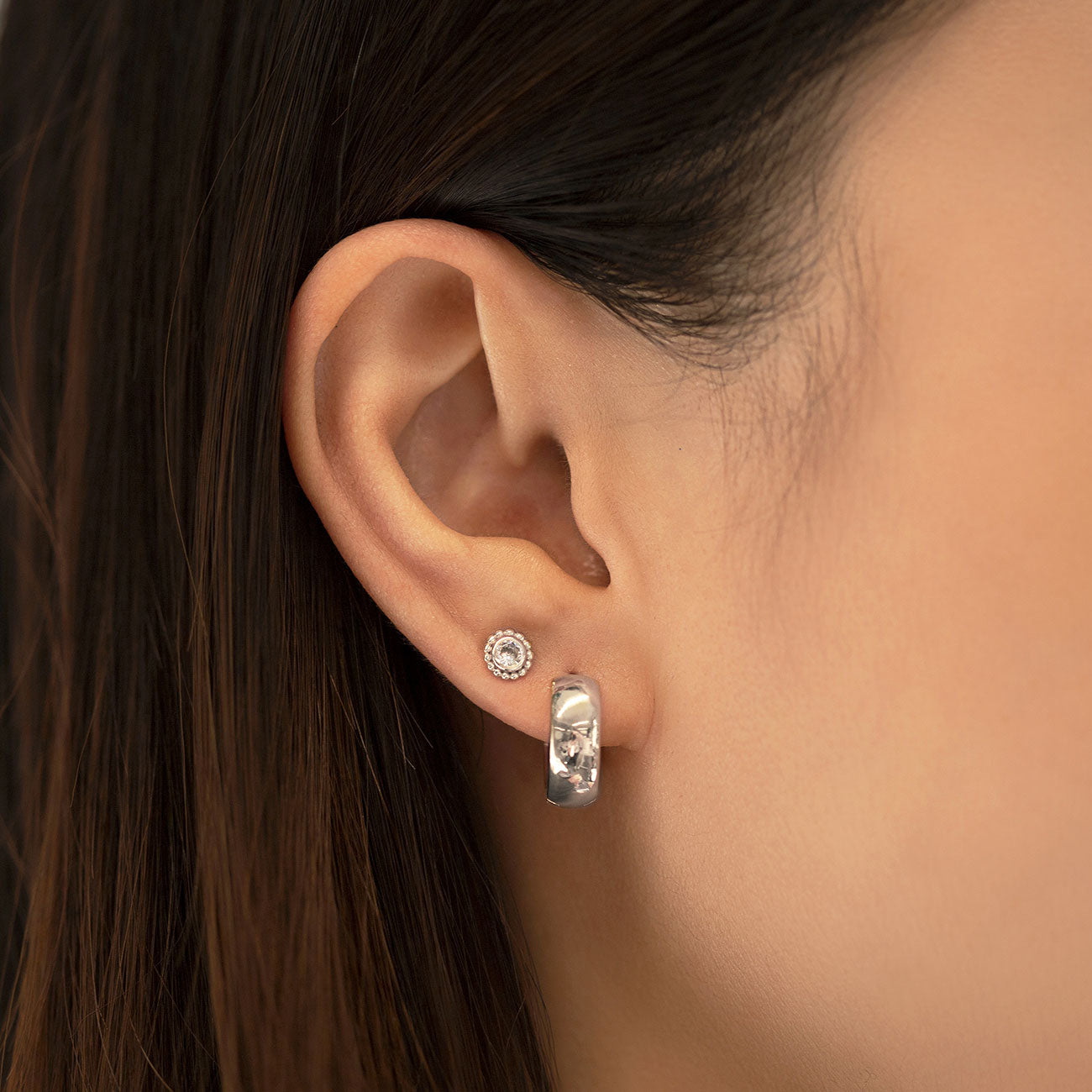 Chunky Boyfriend Mini Hoops