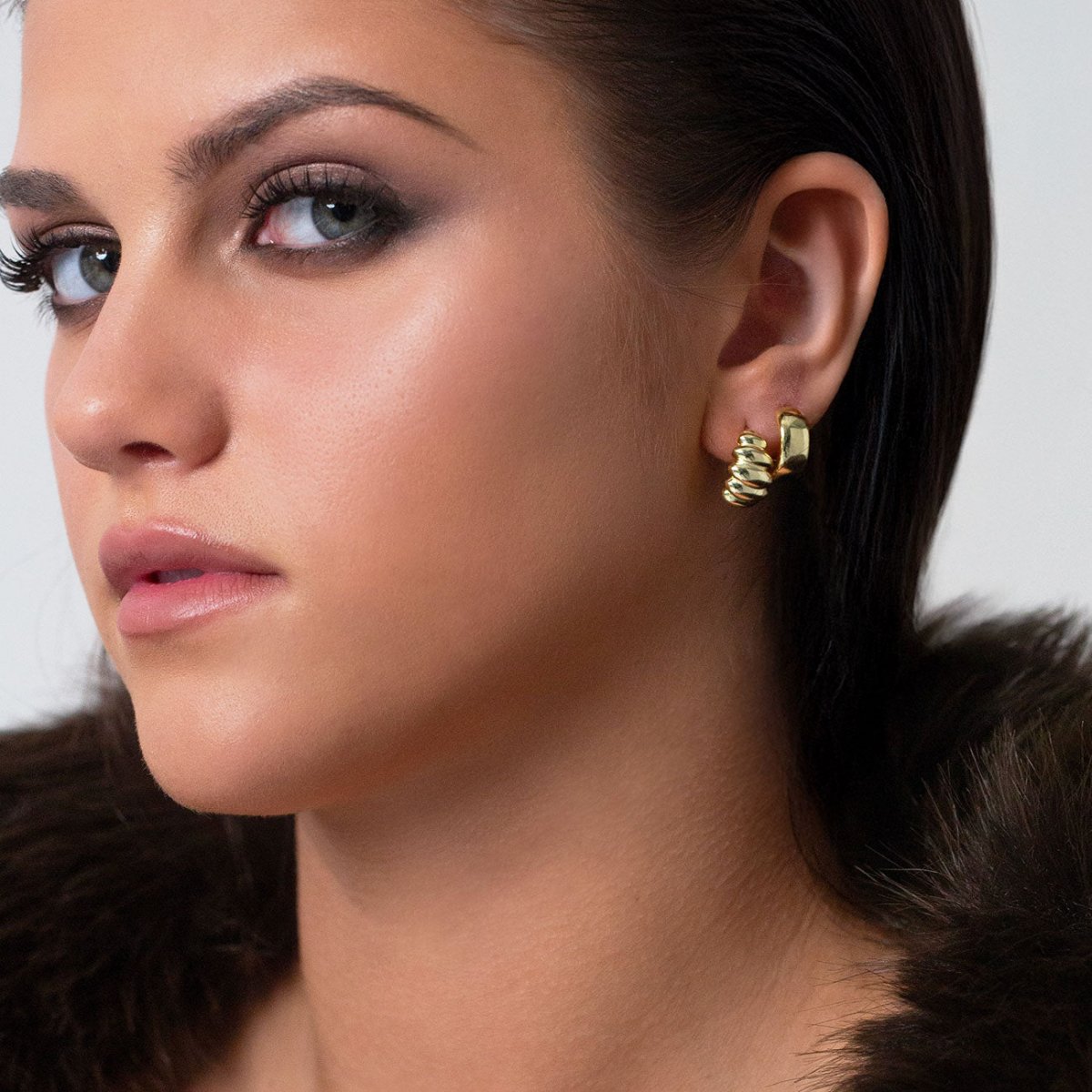 Chunky Boyfriend Mini Hoops