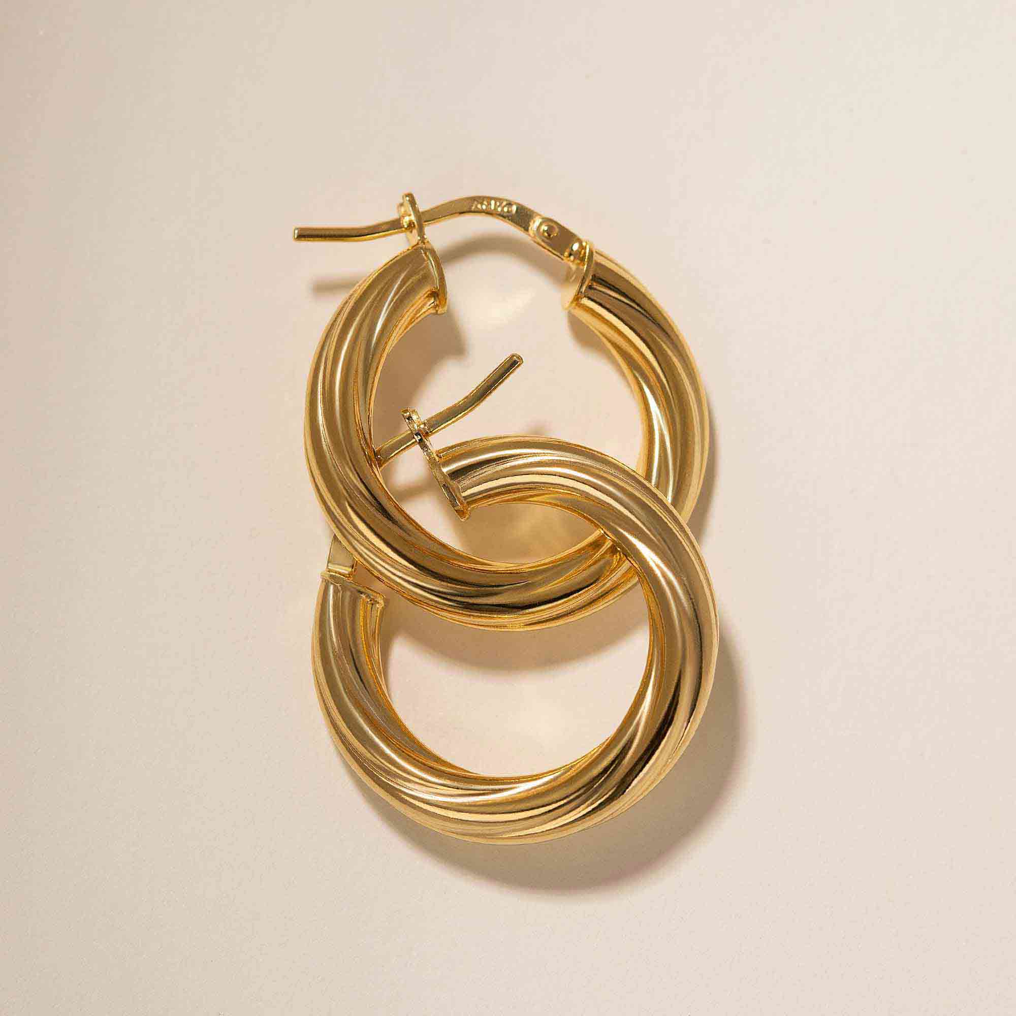 Thick Twisted Hoops